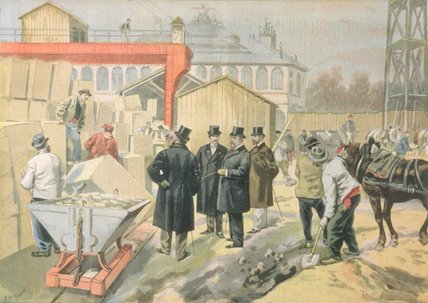 The Prince Of Wales Visiting The Building Site Of The Universal — Oswaldo Tofani