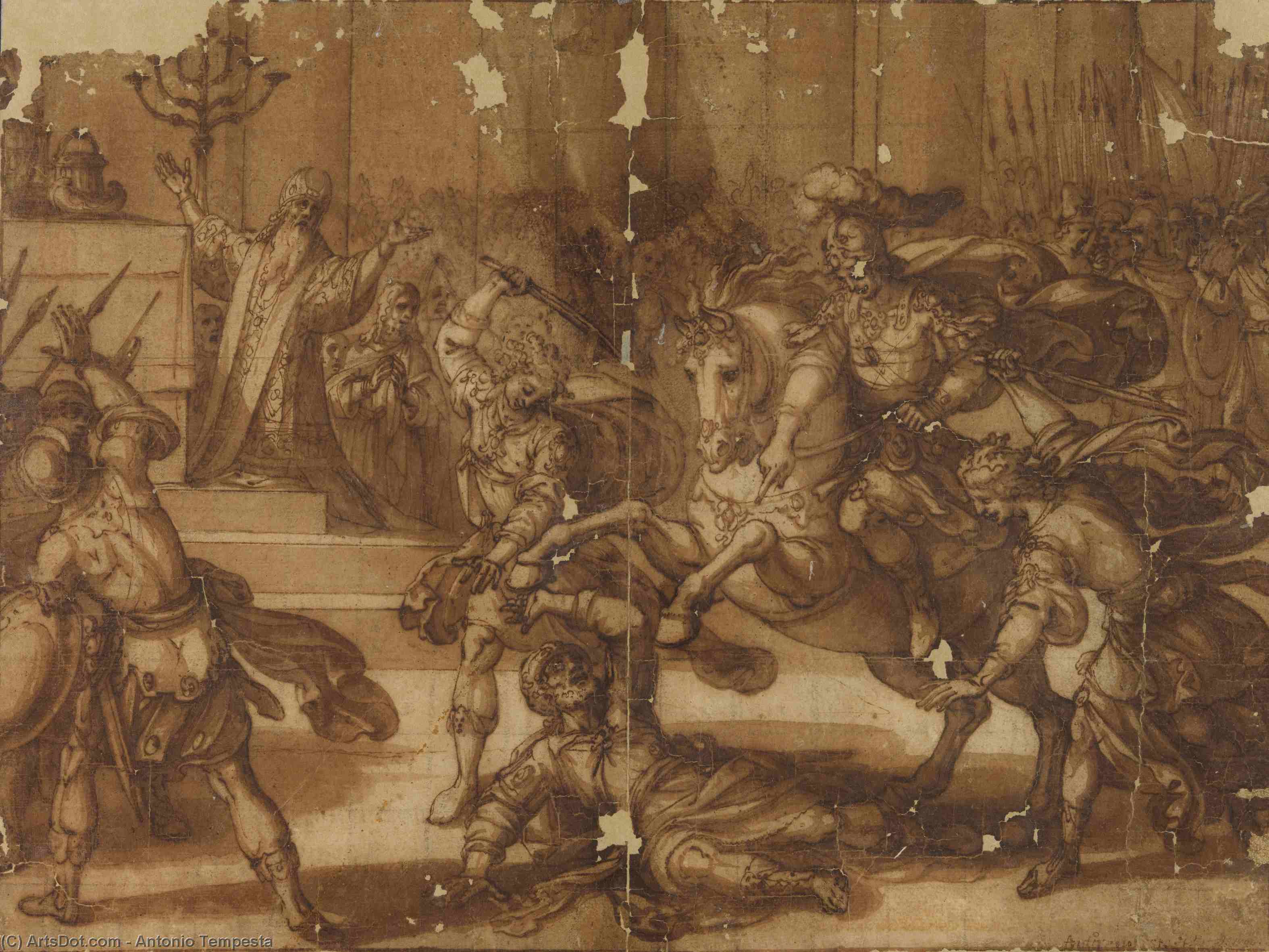 The Expulsion Of Heliodorus From The Temple — Antonio Tempesta