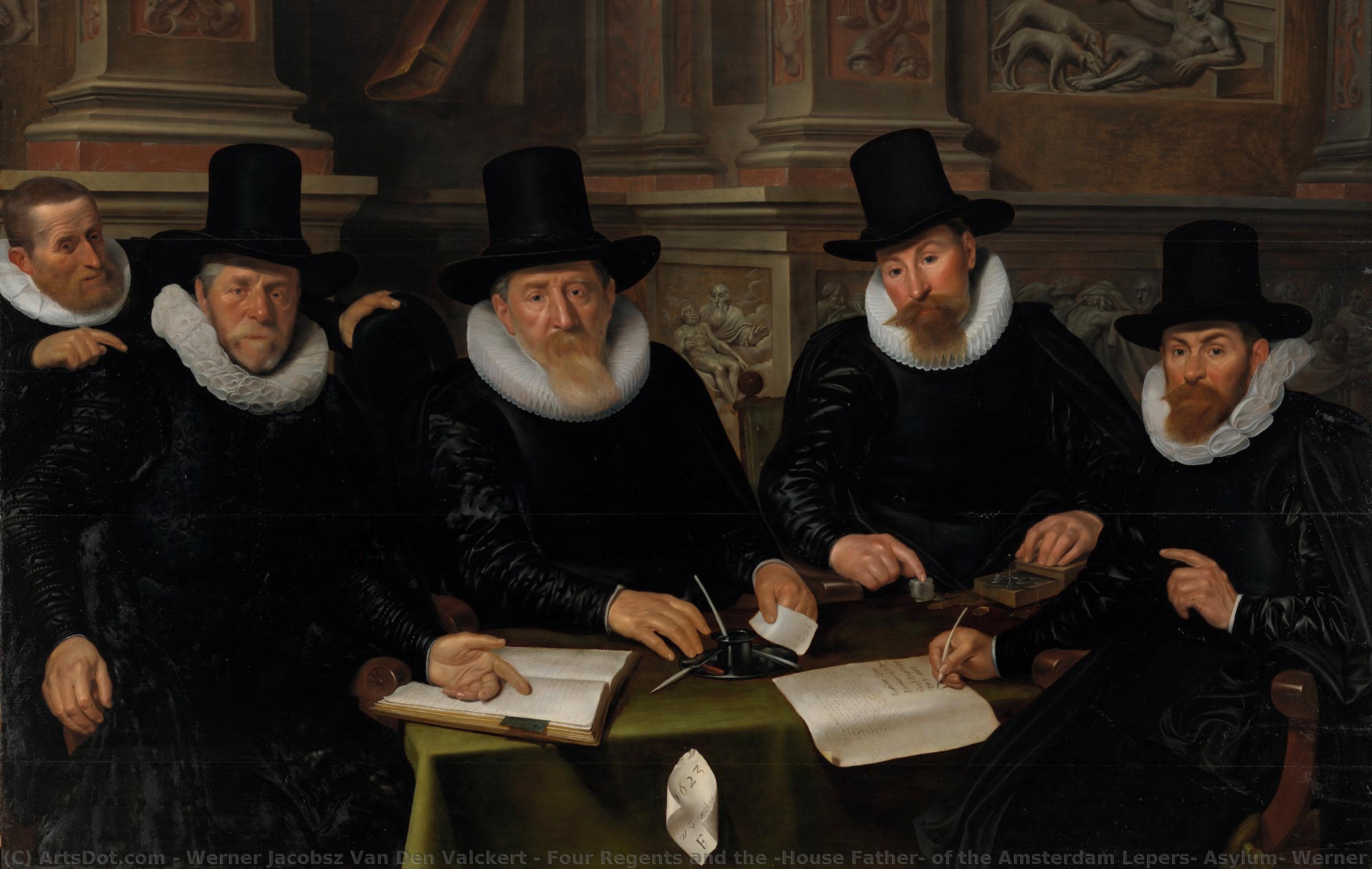 Four Regents And The ‘house Father’ Of The Amsterdam Lepers’ Asylum, Werner Van Den Valckert, 1624 — Werner Jacobsz Van Den Valckert