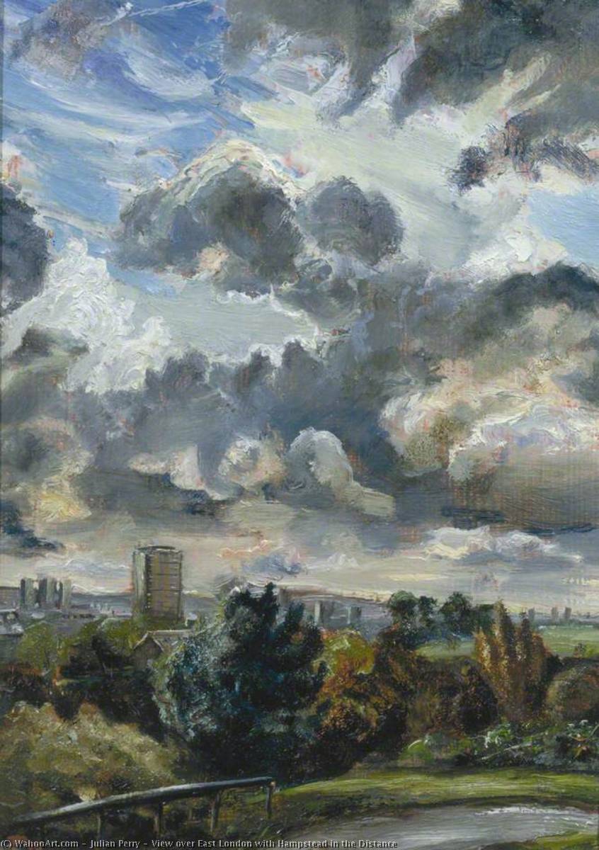 View Over East London With Hampstead In The Distance — Julian Perry