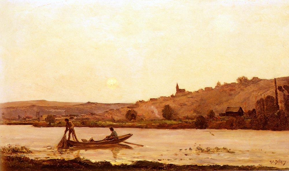 Banks Of The Oise — Hippolyte Camille Delpy