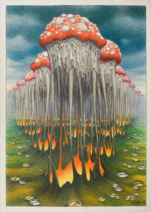 Time Of Mushrooms — Jacek Yerka