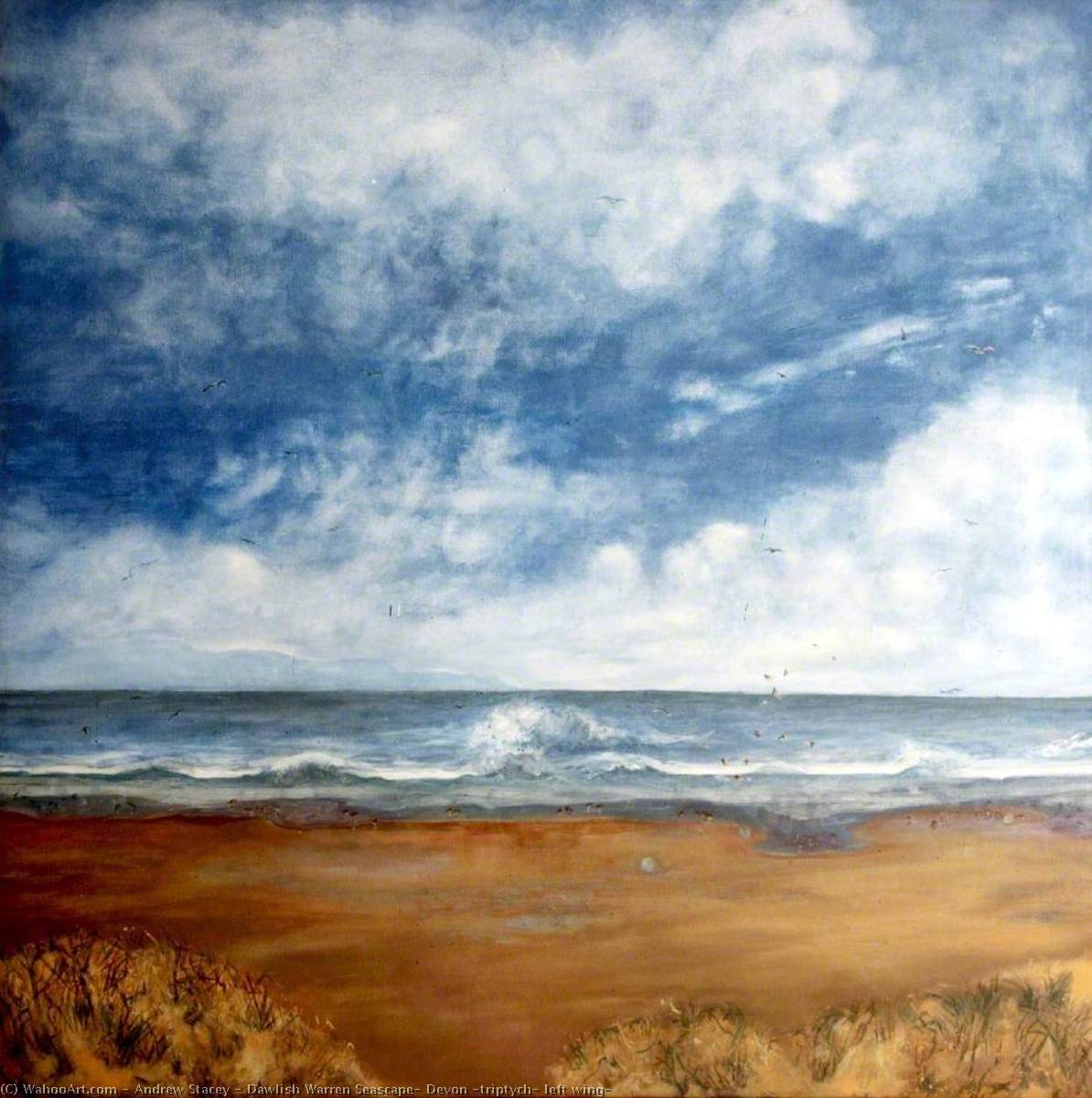 Dawlish Warren Seascape, Devon (triptych, Left Wing) — Andrew Stacey