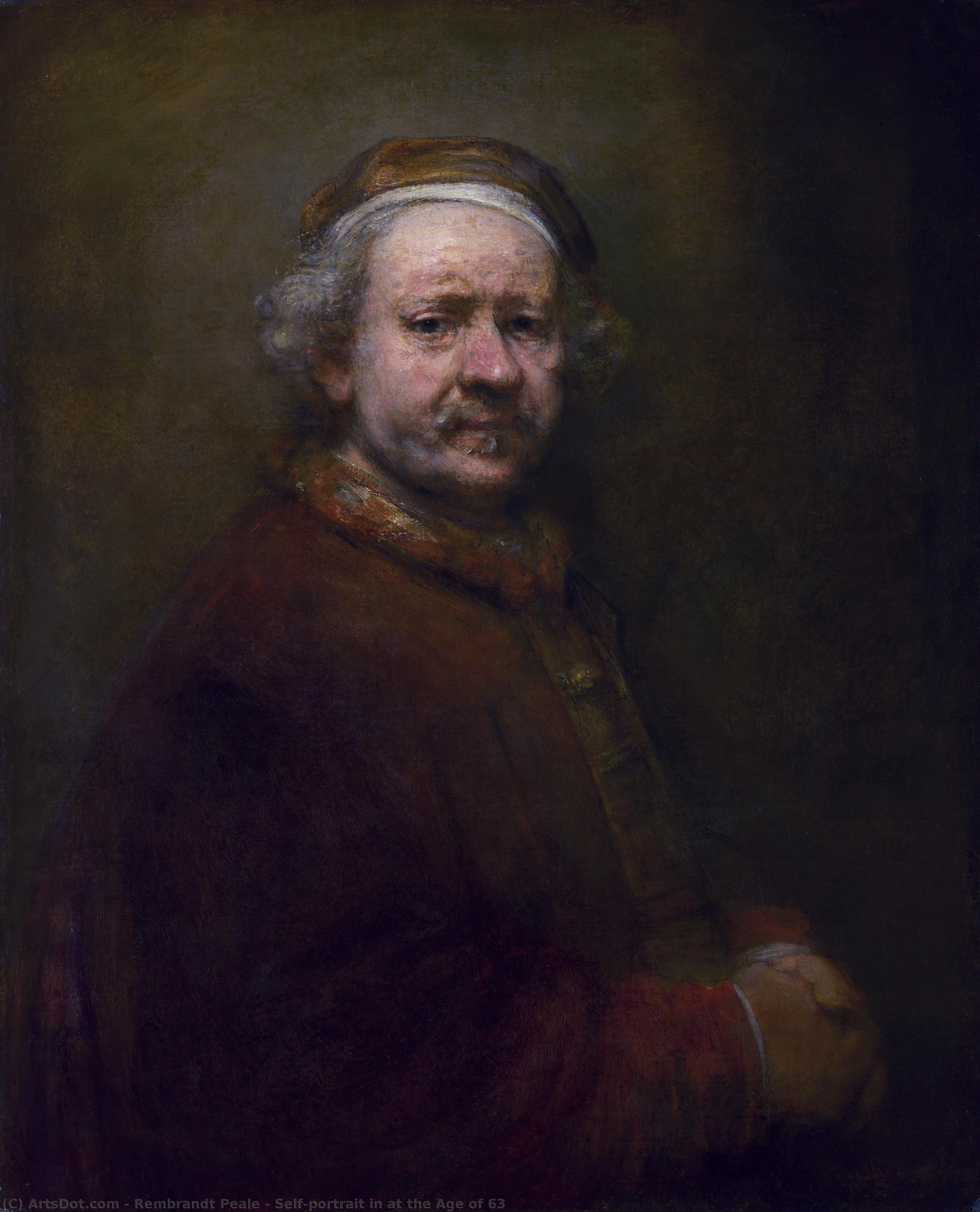 Self-portrait In At The Age Of 63 — Рембрант Пил