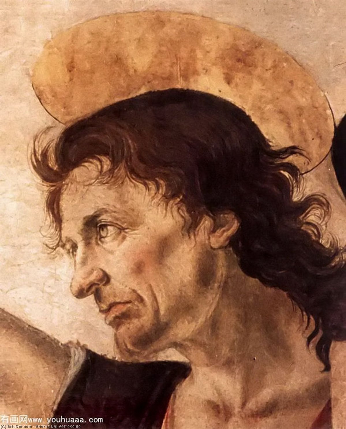 The Baptism Of Christ (detail) — Andrea Del Verrocchio