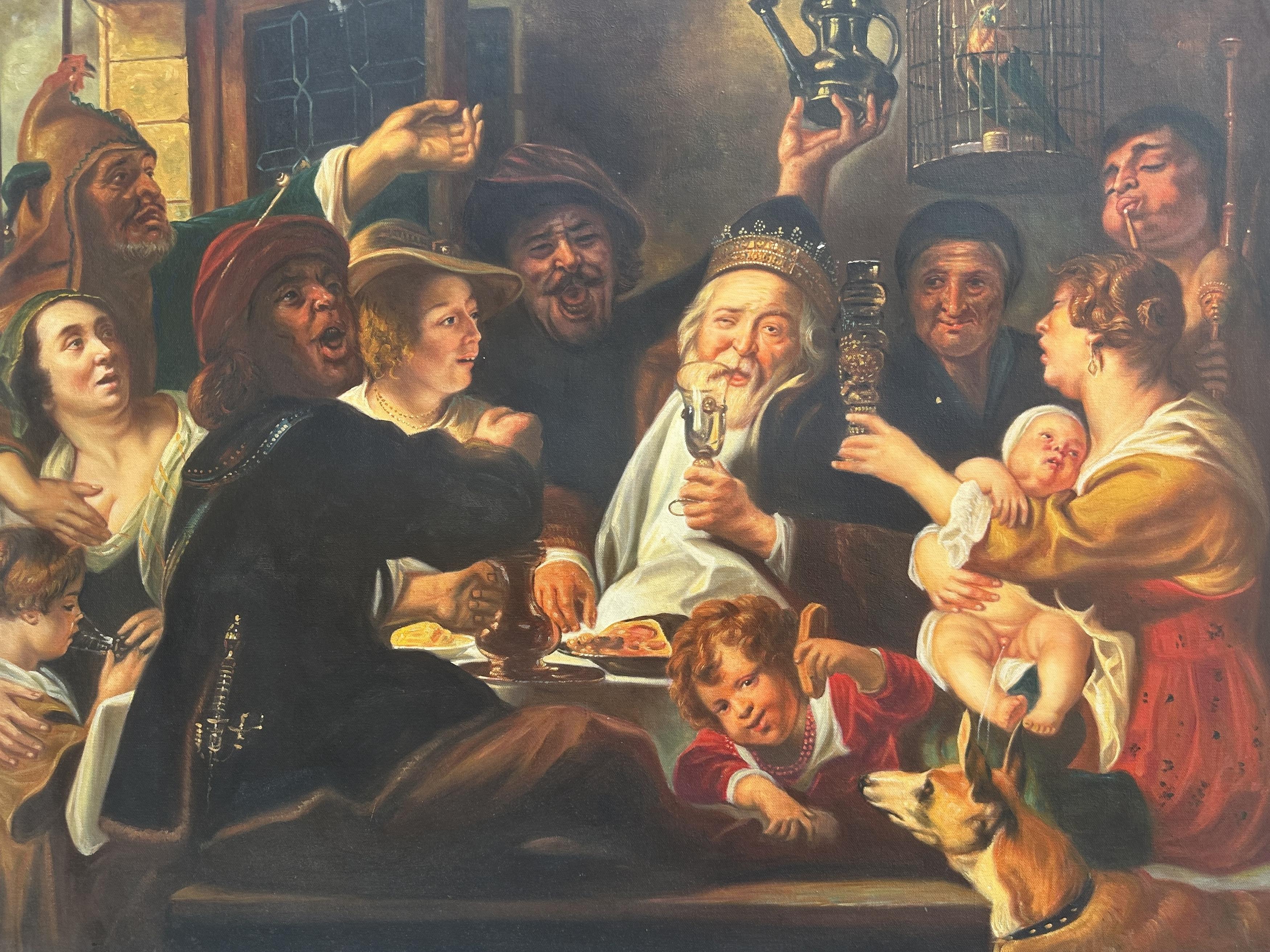 The Feast Of The Bean King - Jacob Jordaens — ヤコブ・ヨルダーンス