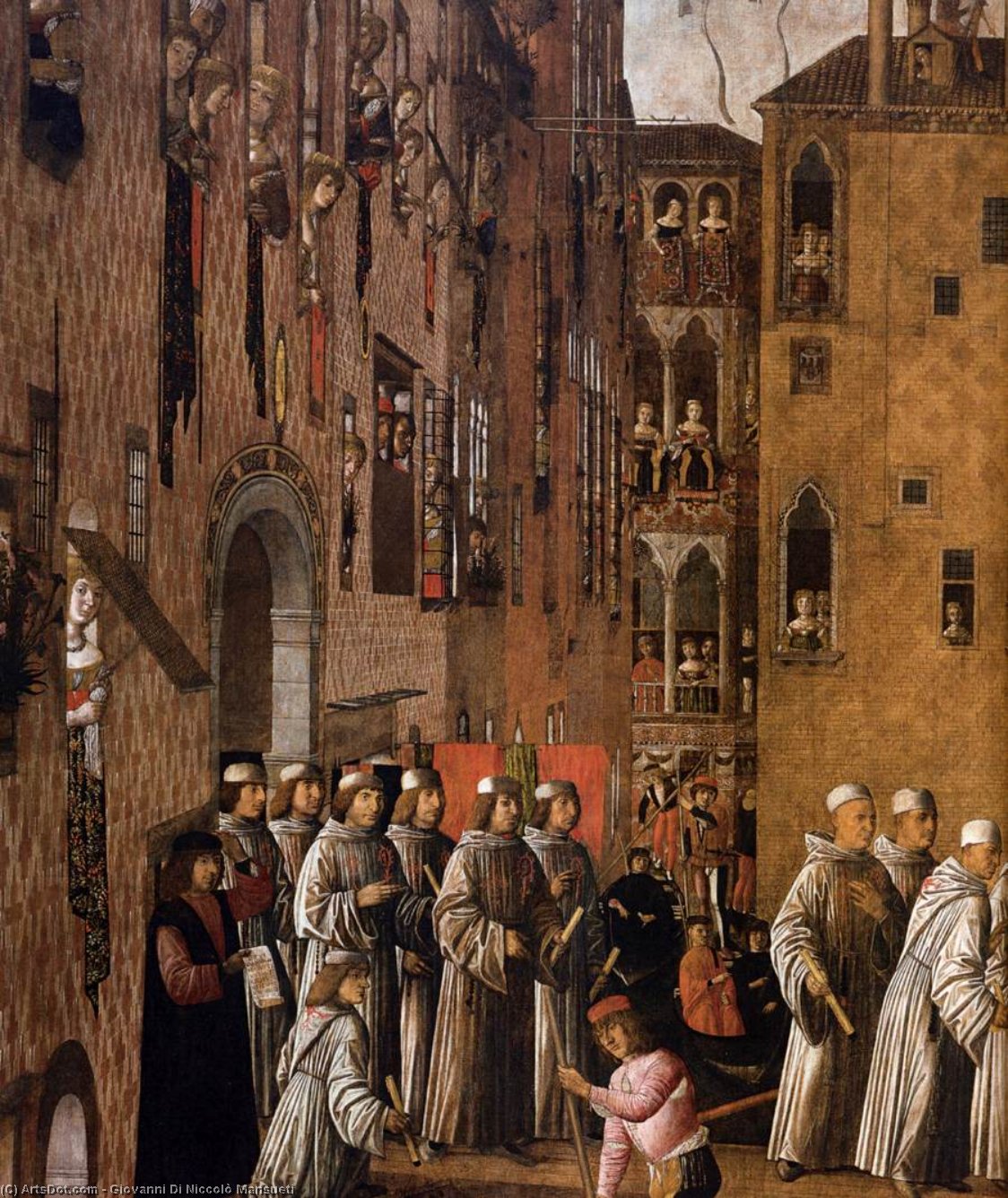 Miracle Of The Relic Of The Holy Cross In Campo San Lio (detail) — Giovanni Di Niccolò Mansueti