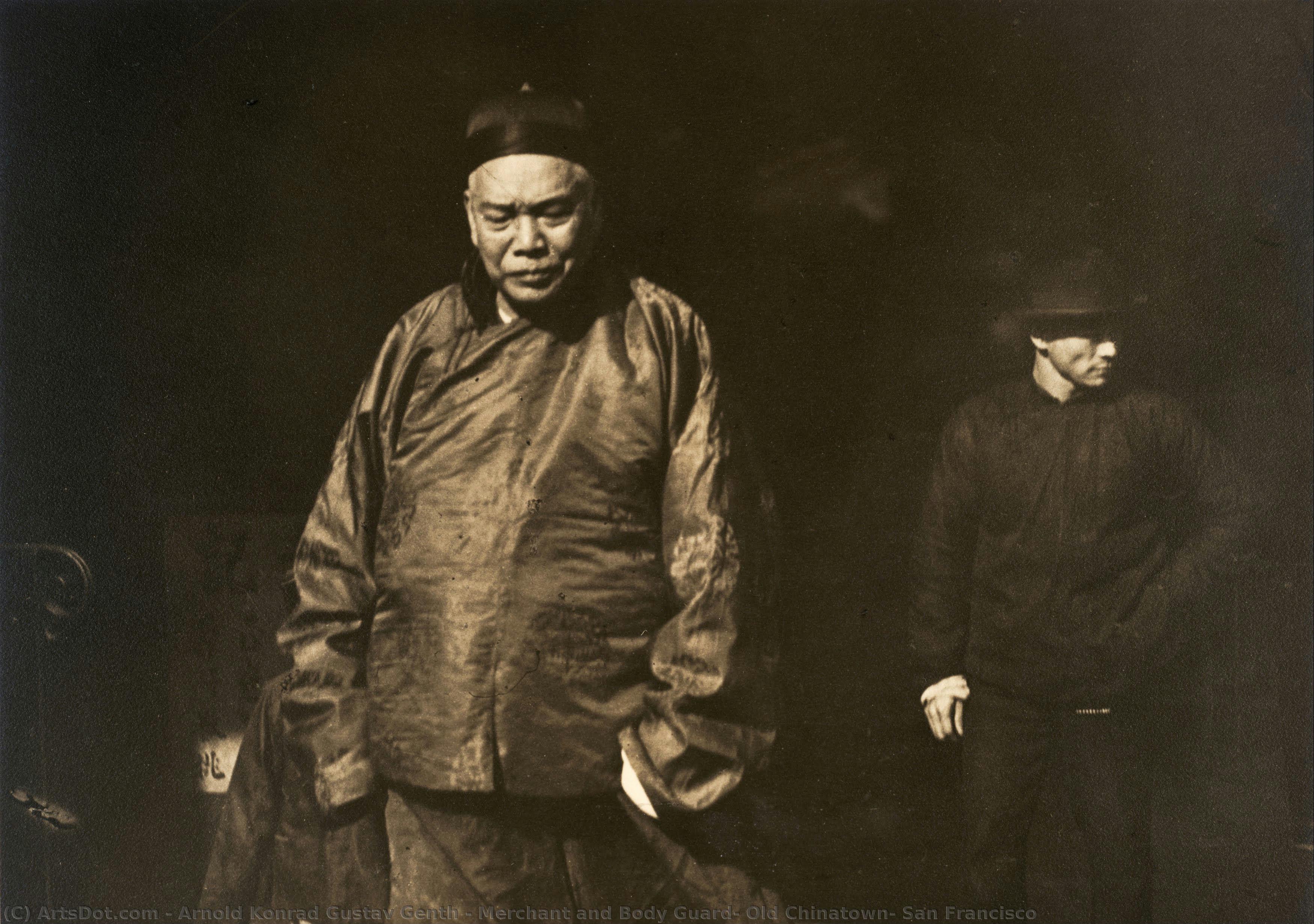 Merchant And Body Guard, Old Chinatown, San Francisco — Arnold Konrad Gustav Genth