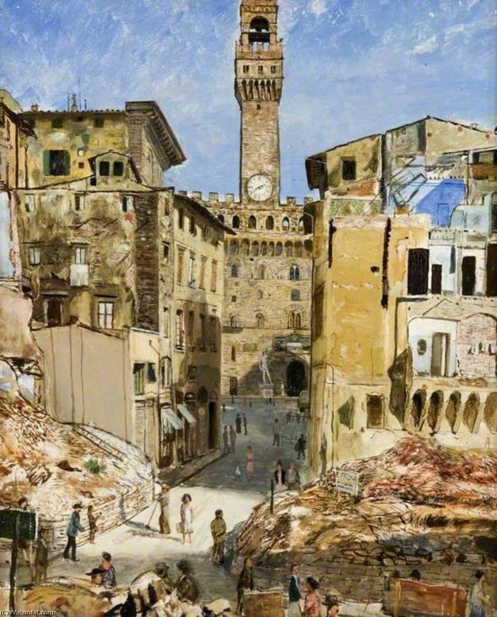 Palazzo Vecchio, Florence, August 1945 — Carel Victor Morlais Weight
