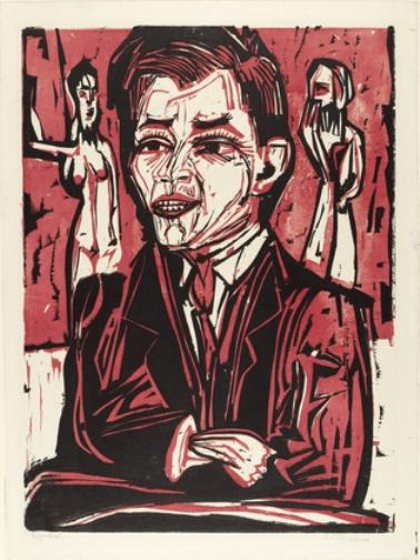 Portrait Of Will Grohmann, Large — Ernst Ludwig Kirchner