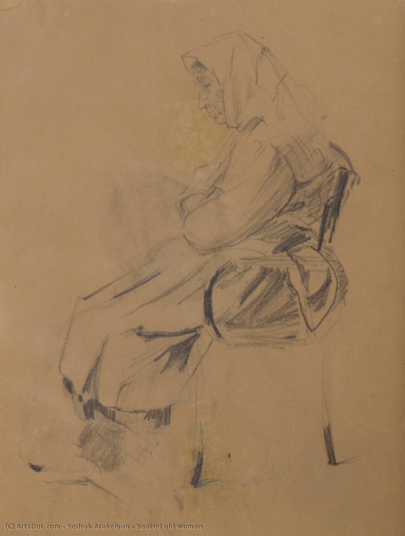 Seated Old Woman — Sedrak Arakelovich Arakelyan