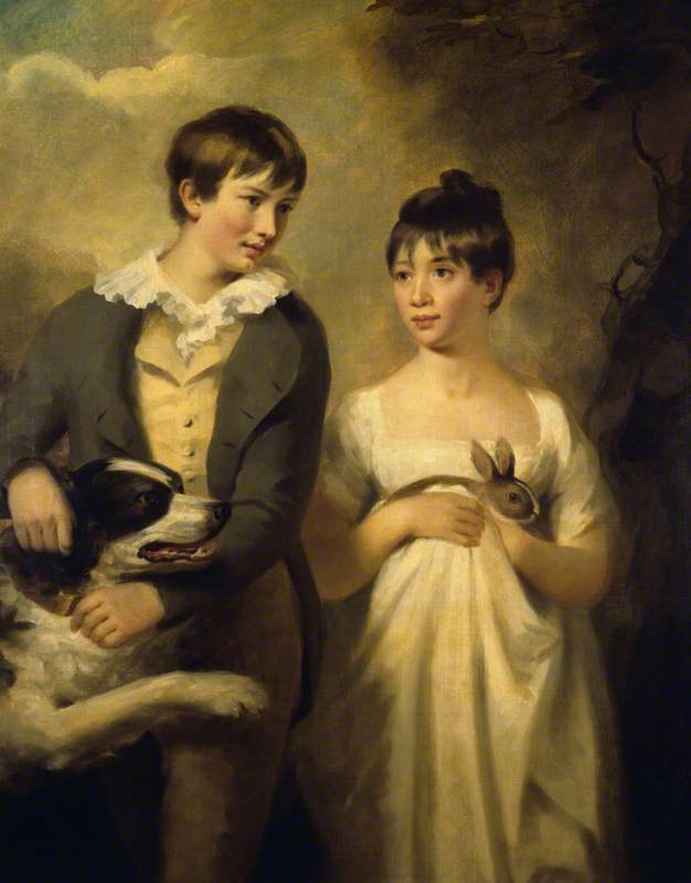 The Children Of Professor Dugald Stewart George (d.1809), And Maria (d.1846), As Children — Henry Raeburn Dobson