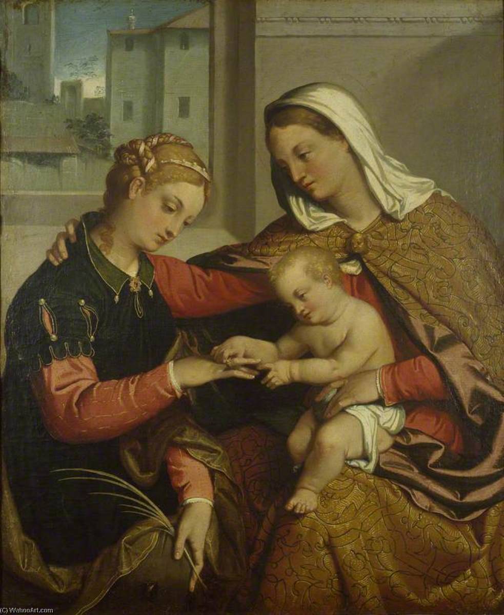 The Mystic Marriage Of St Catherine — Moroni, Giovanni Battista
