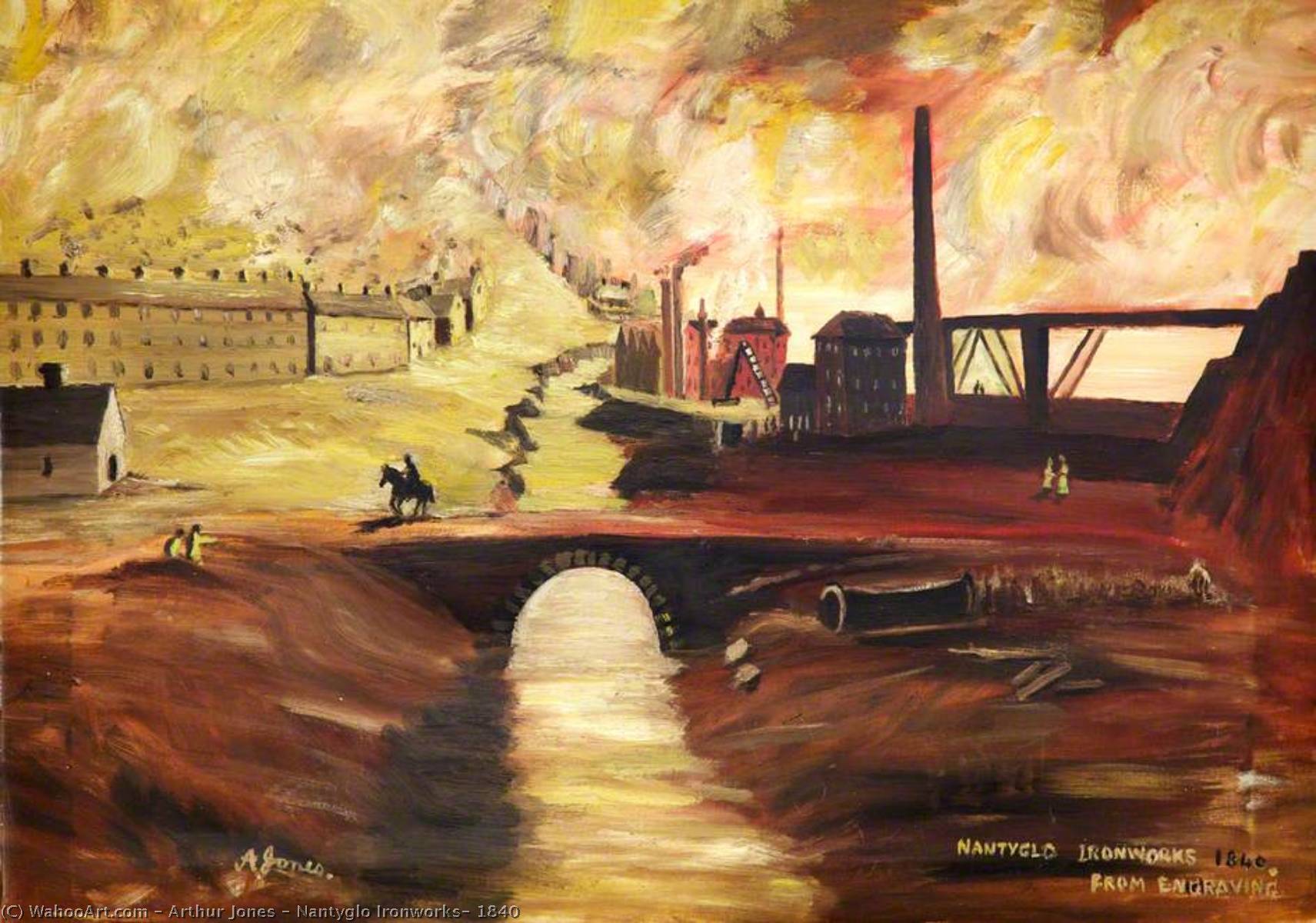 Nantyglo Ironworks, 1840 — Arthur Jones