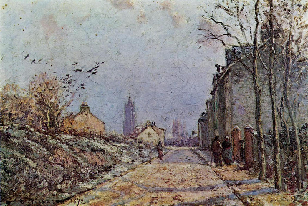 Street Snow Effect — Camille Pissarro