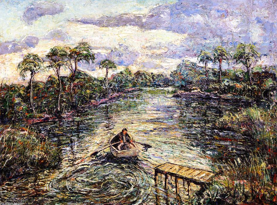 River Through The Everglades — Ernest Lawson