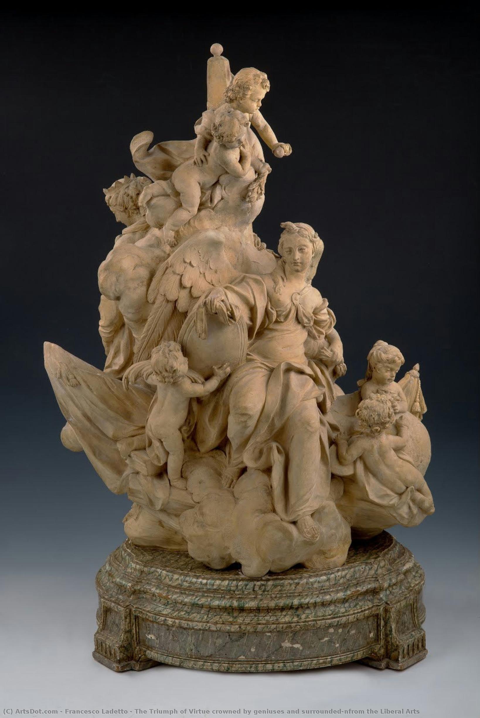 The Triumph Of Virtue Crowned By Geniuses And Surrounded\nfrom The Liberal Arts — Francesco Ladetto
