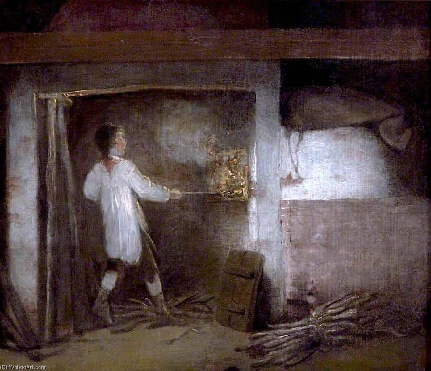 Firing Pottery — William Redmore Bigg