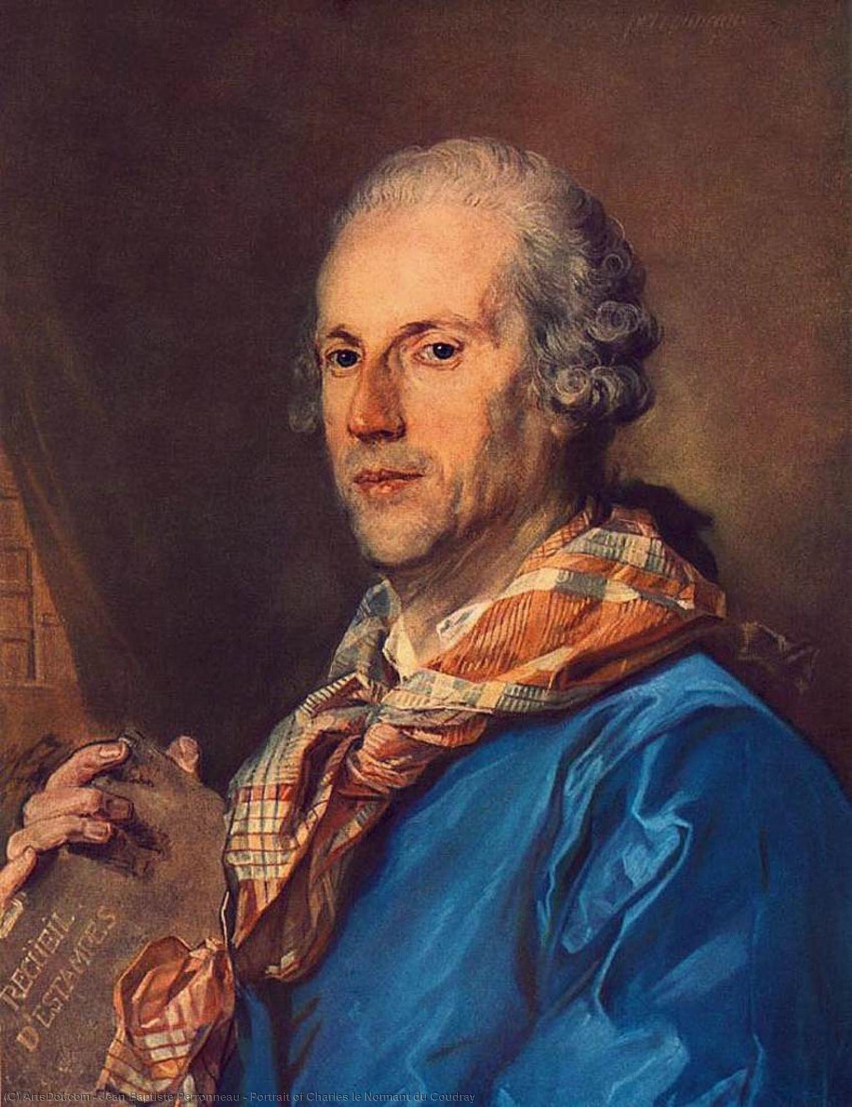 Portrait Of Charles Le Normant Du Coudray — Jean Baptiste Perronneau