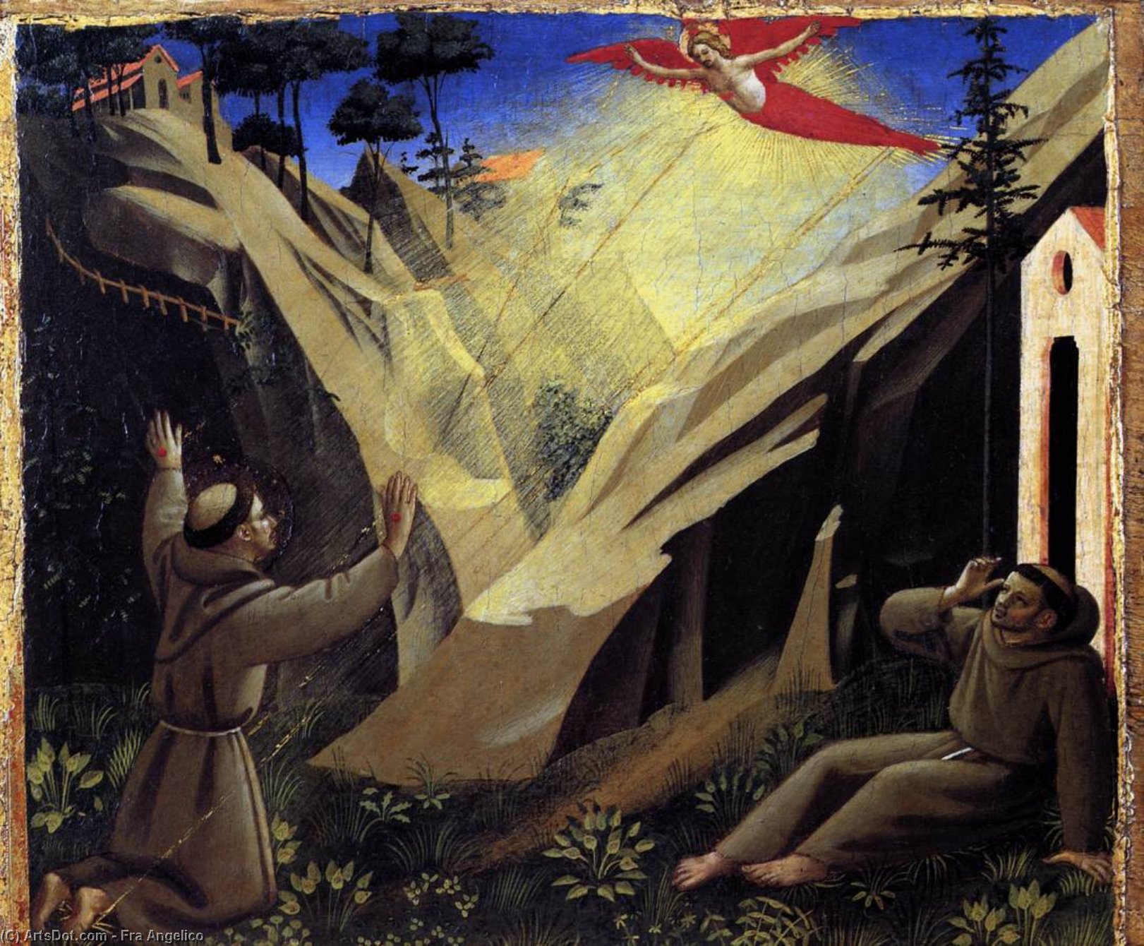 St Francis Receiving The Stigmata — フラ・アンジェリコ