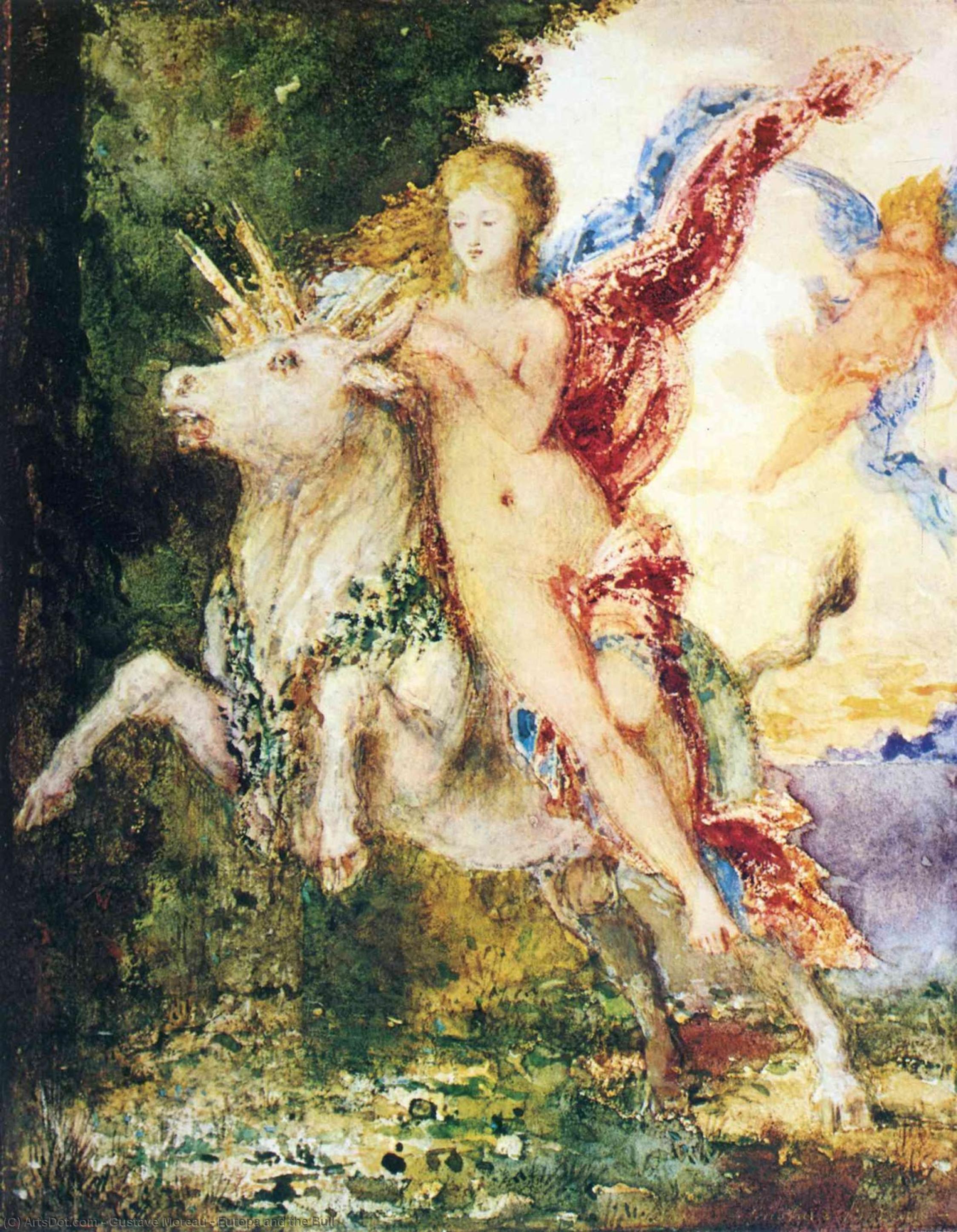 Europa And The Bull — Gustave Moreau
