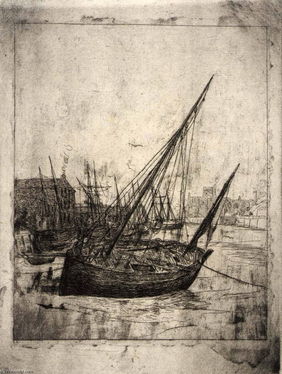 Boats At Peel Isle Of Man — Julian Alden Weir