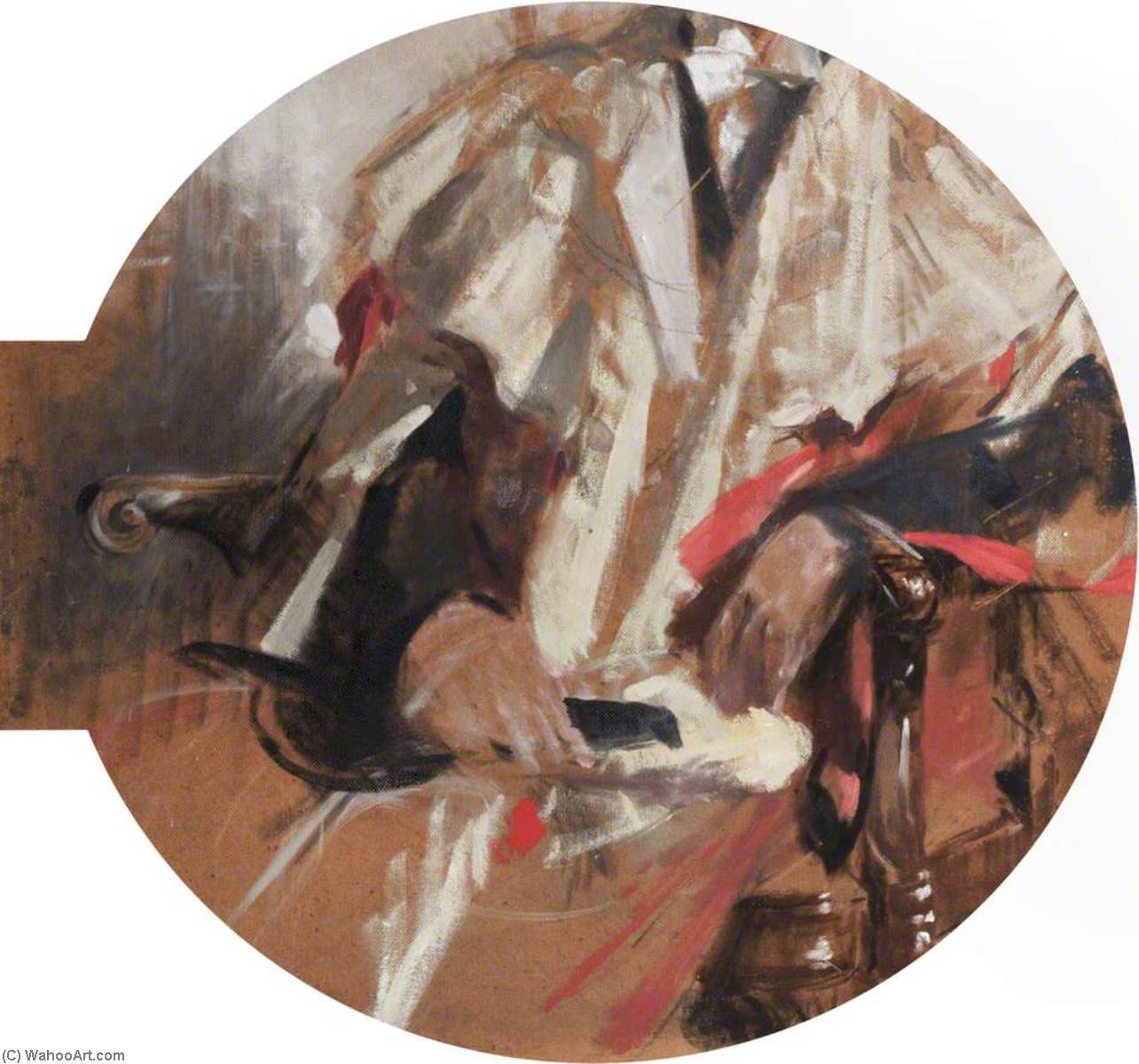 Unfinished Portrait Study (verso) — Stanley Cursiter