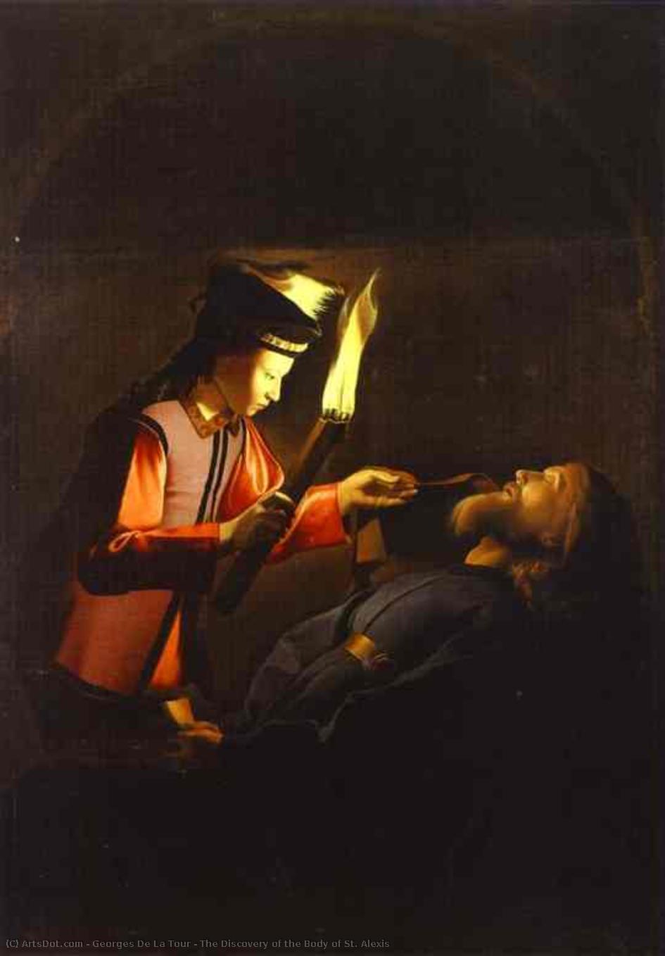 El Descubrimiento Del Cuerpo De San Alexis — Georges De La Tour