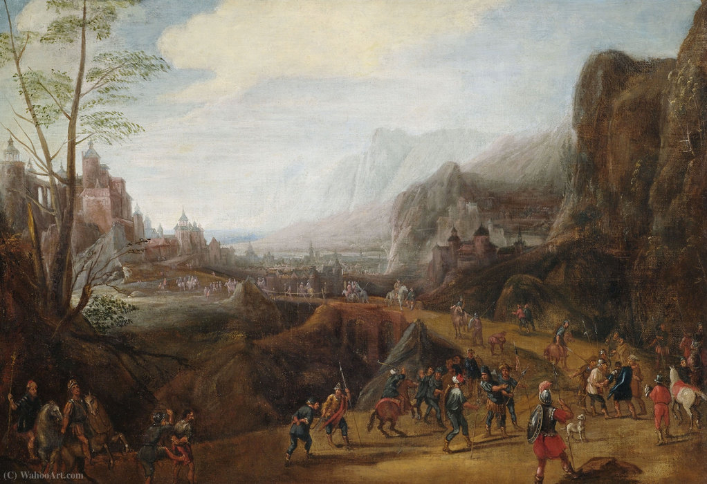 Landscape With A Scene Of The Conversion Of Saul — Gillis Van Coninxloo