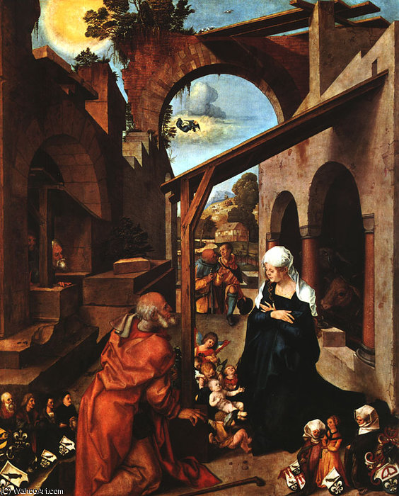 Nativity (paumgartner Altarpiece, Central Panel),1504, — Albreht Direr