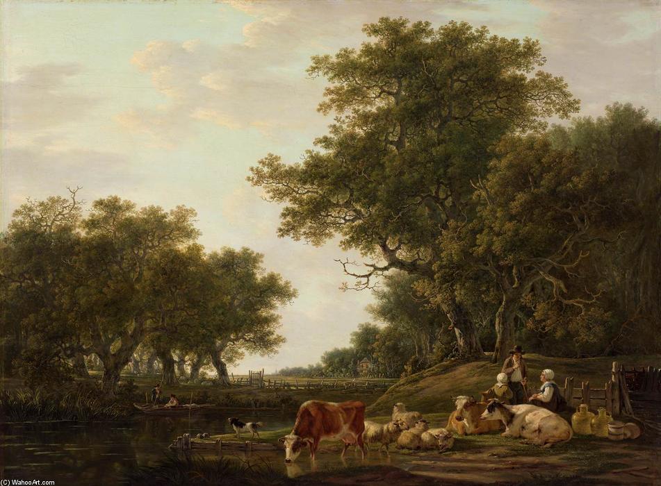 Landscape With A Shepherd — Якоб Ван Стрий