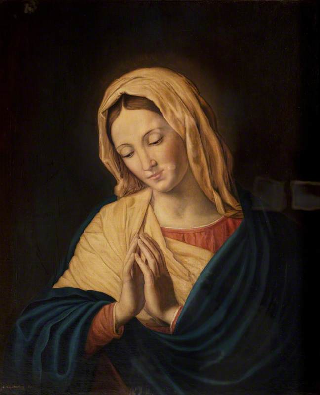 Virgin In Glory (centre Of Triptych) (after Sassoferrato) — Henrietta Georgiana Maria Lascelles Iremonger Chatterton