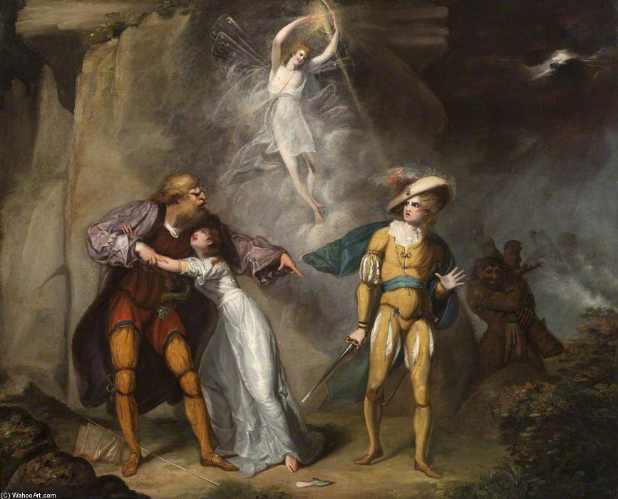 Scene From 'the Tempest' By William Shakespeare — William Hamilton