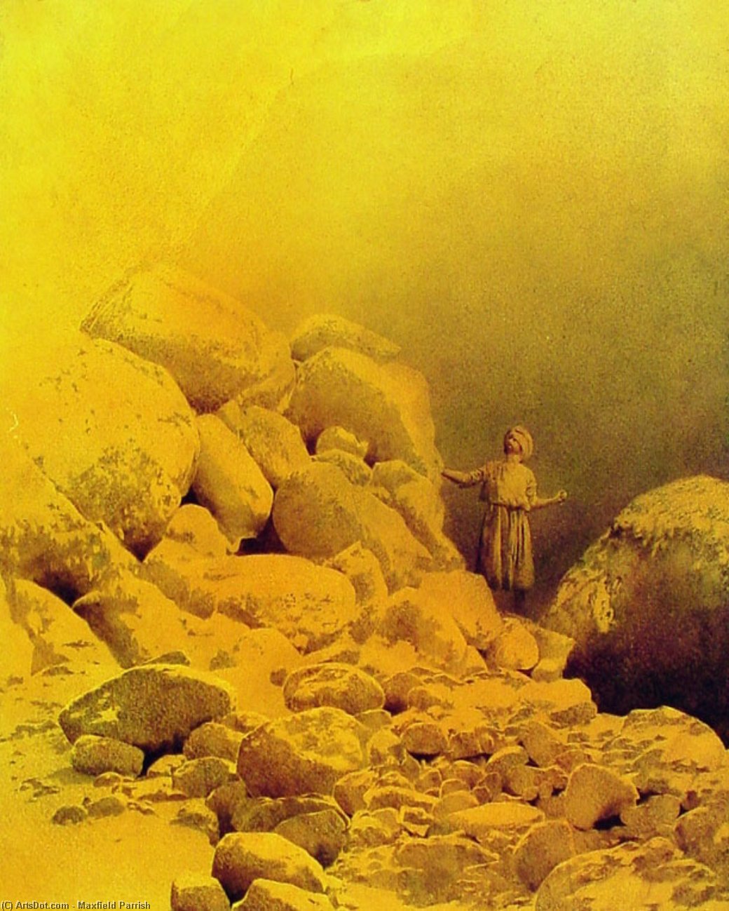 Sinbad In The Valley Of The Diamonds — Maxfield Parrish