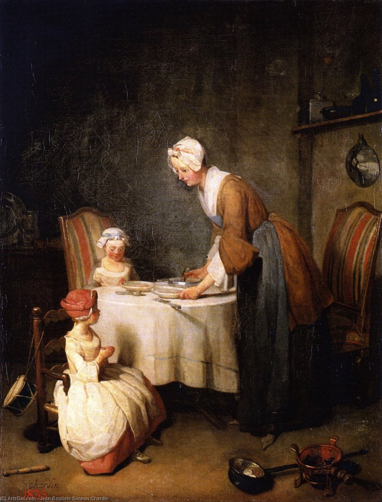 Saying Grace — Jean-baptiste-siméon Chardin