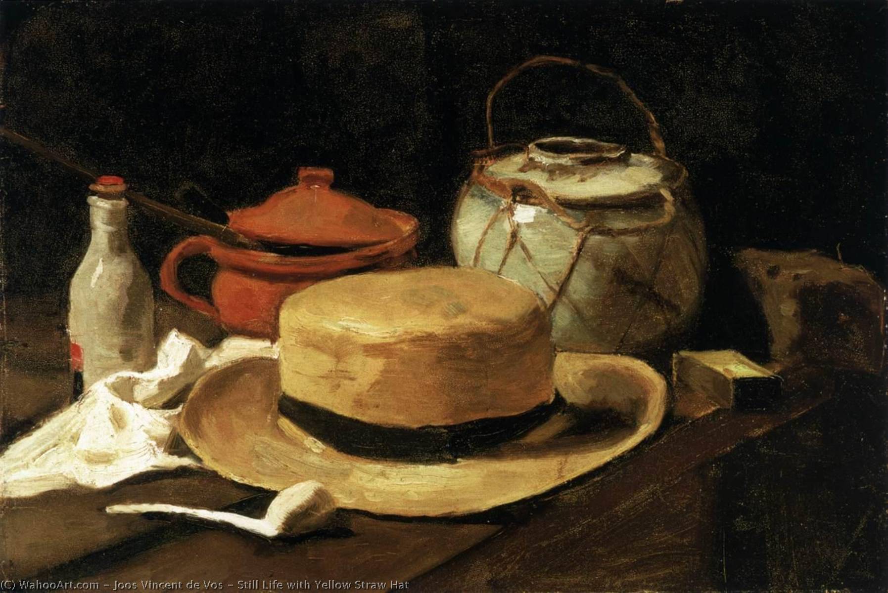 Still Life With Yellow Straw Hat — Joos Vincent De Vos