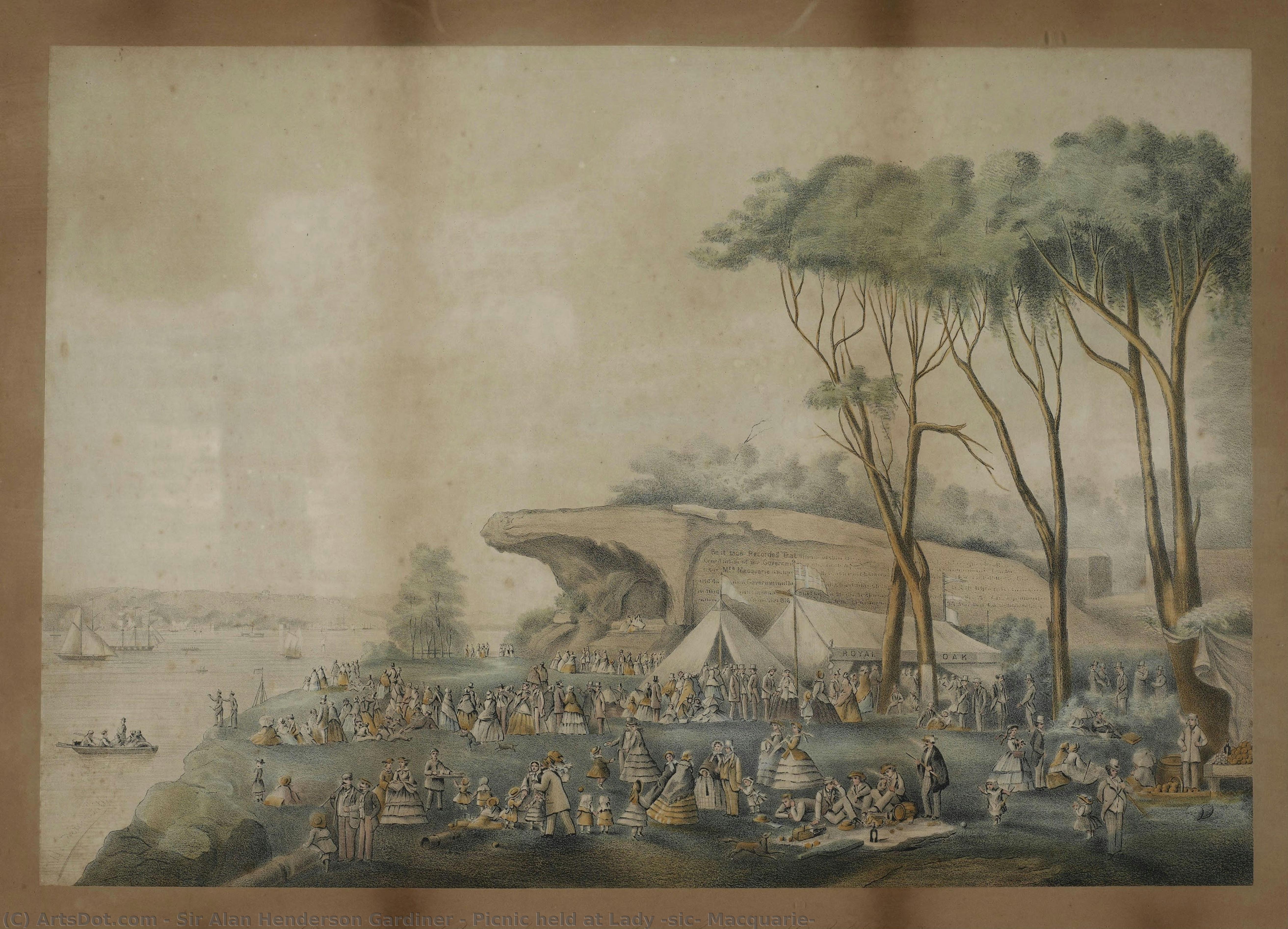 Picnic Held At Lady [sic] Macquarie — Sir Alan Henderson Gardiner