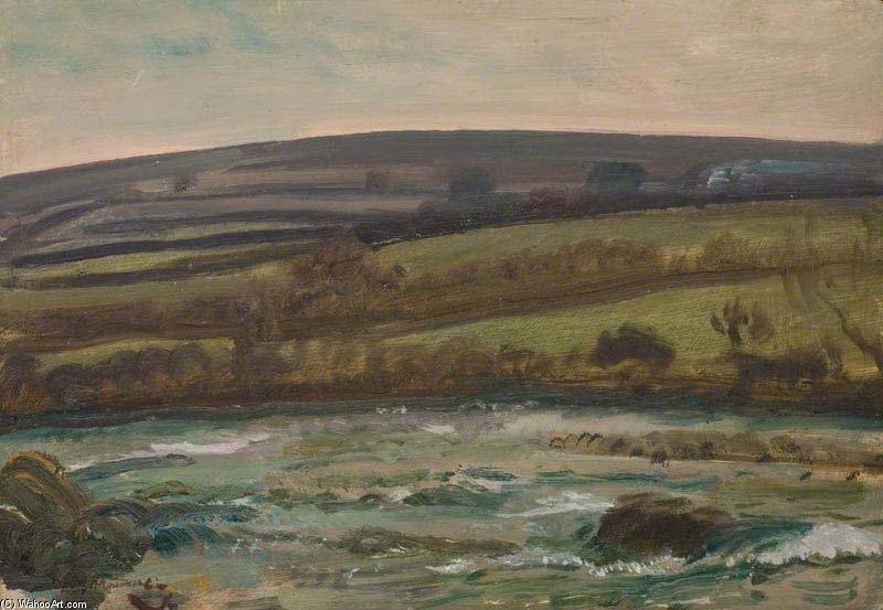 Brightworthy Ford, Withypool, Exmoor - (20) — Sir Alfred James Munnings