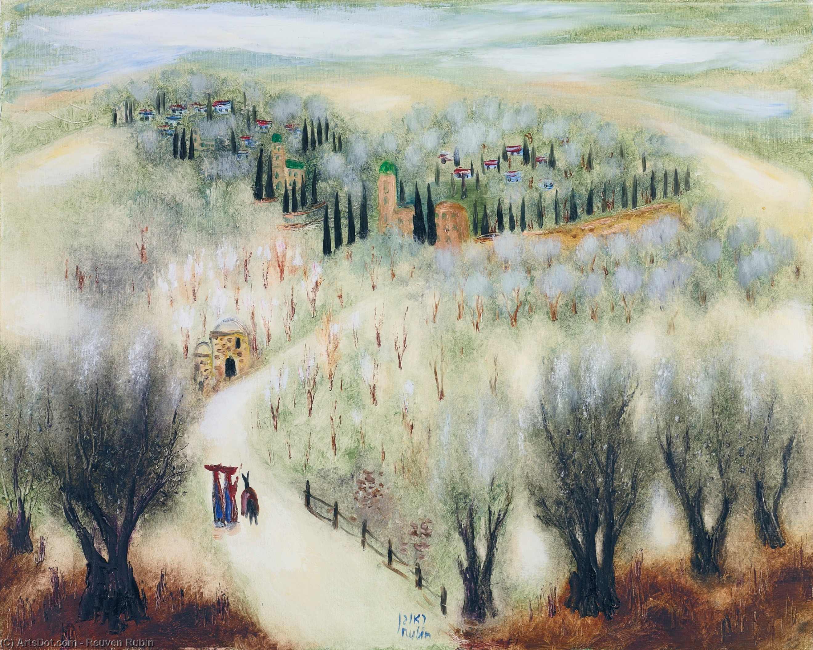 Springtime In Ain Karem, (1966) — Reuven Rubin