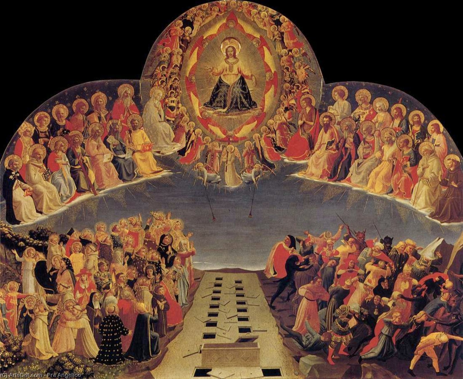 Das Jüngste Gericht (detail 4) — Fra Angelico