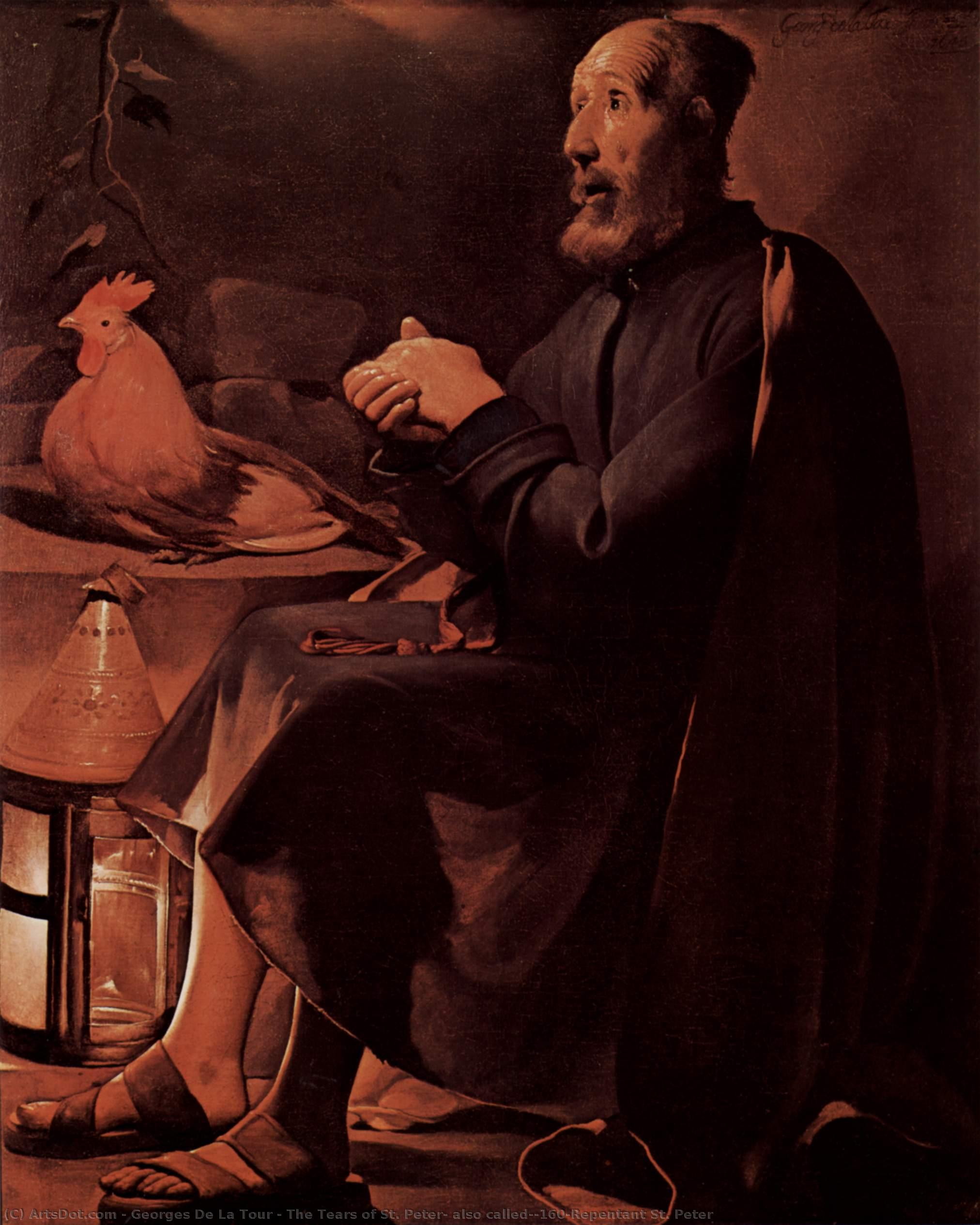 Die Tränen Des Apostels Petrus — Georges De La Tour