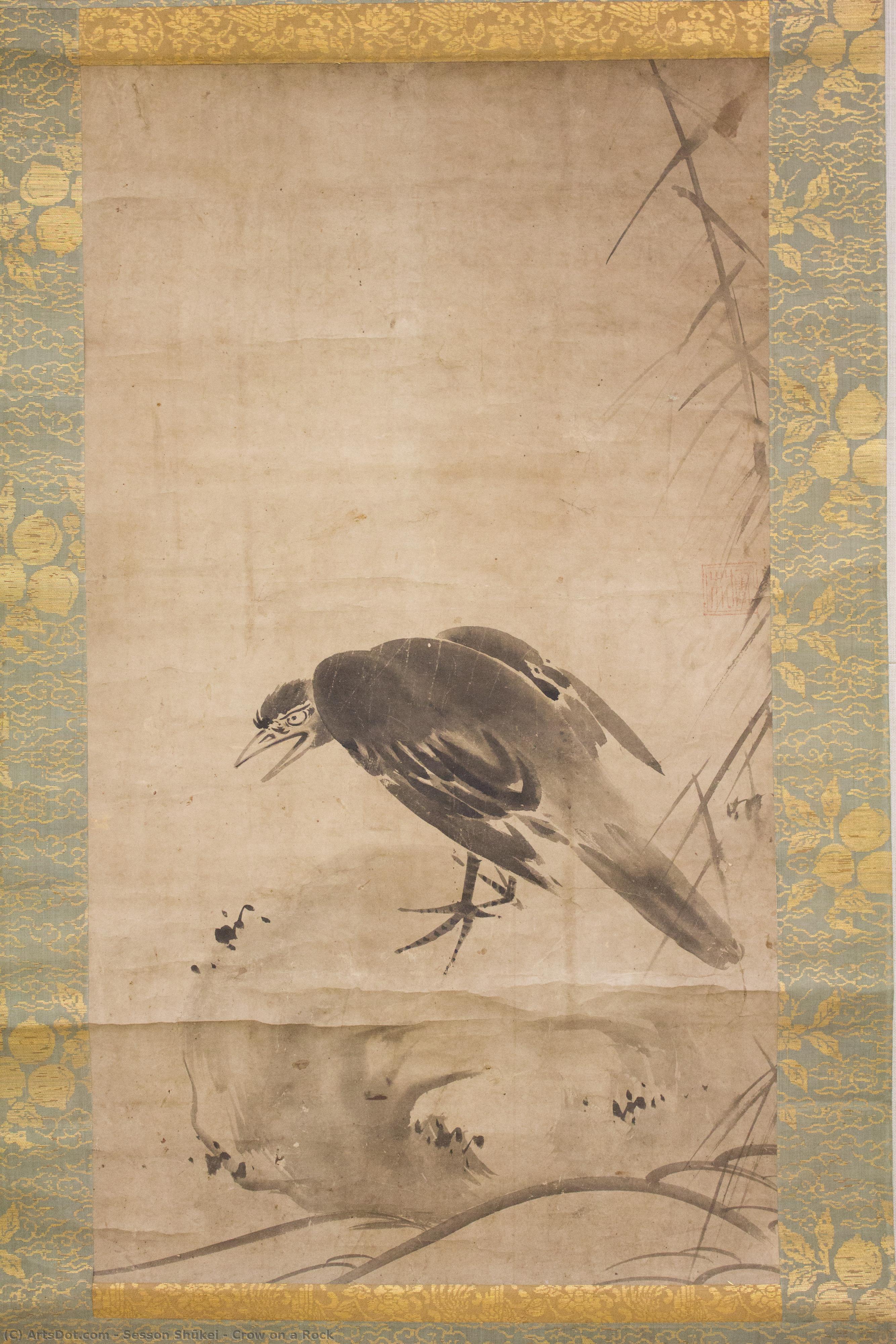 Crow On A Rock — Sesson Shūkei