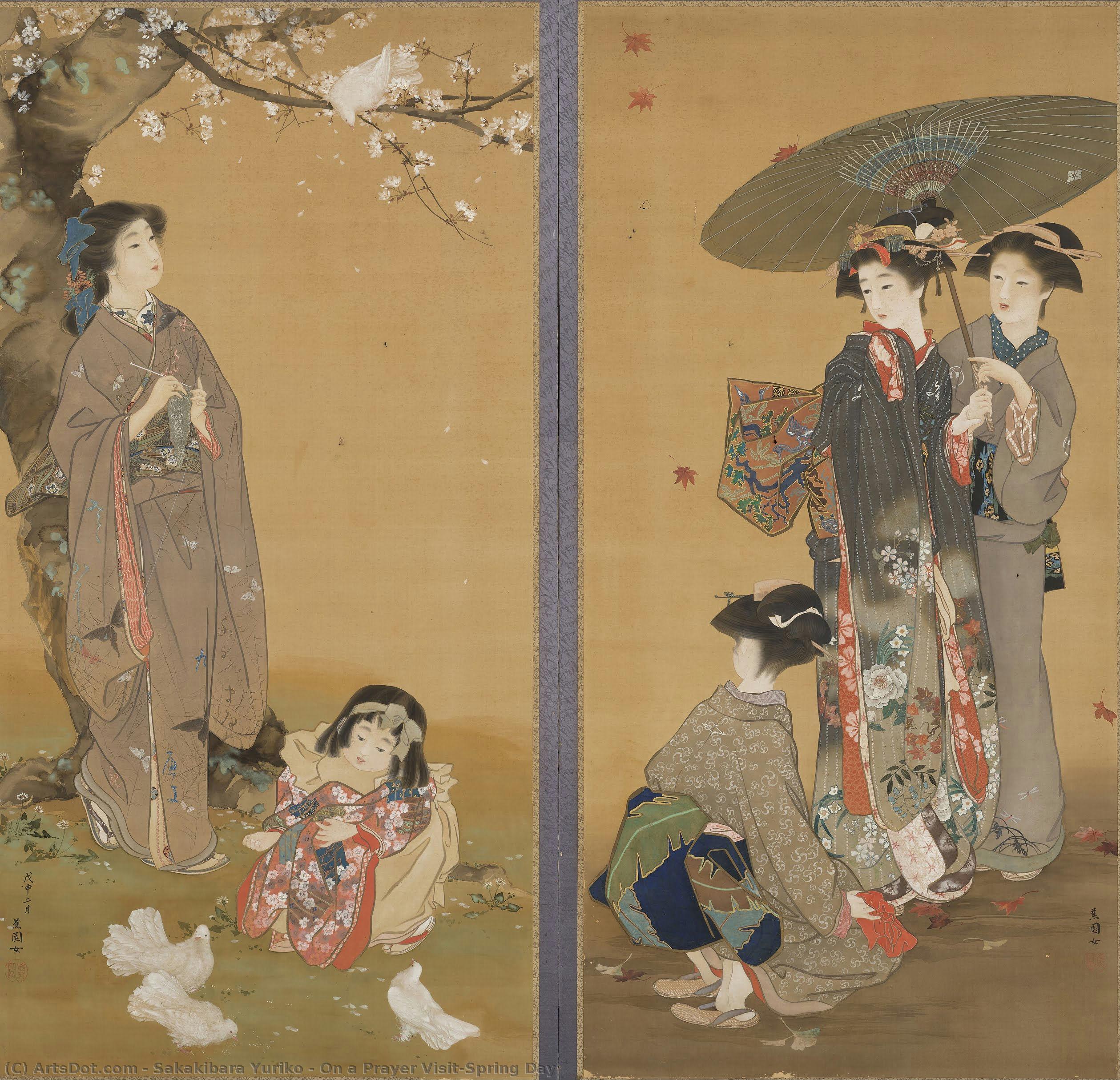 On A Prayer Visit/spring Day — Sakakibara Yuriko
