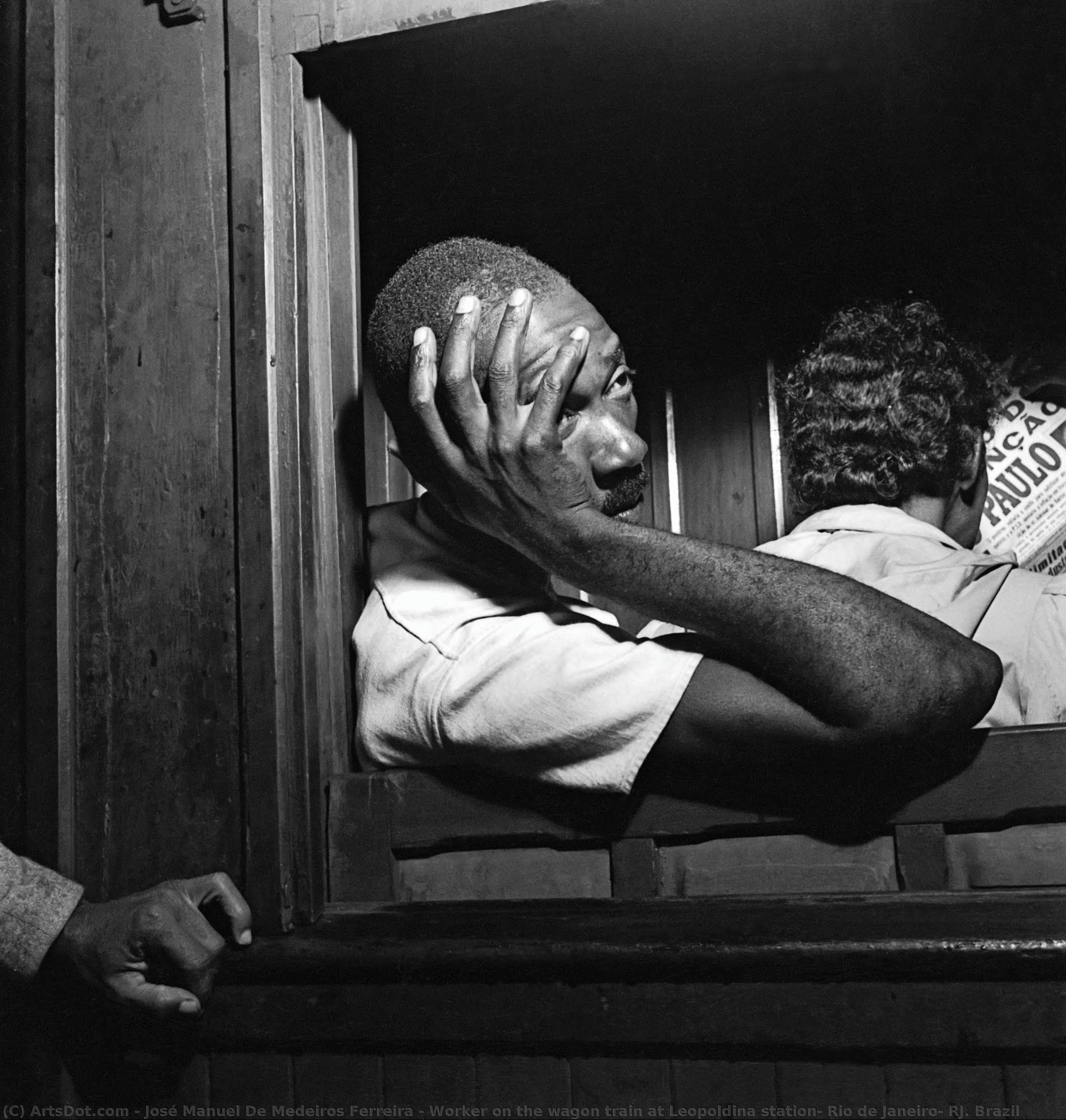Worker On The Wagon Train At Leopoldina Station, Rio De Janeiro, Rj. Brazil — José Manuel De Medeiros Ferreira