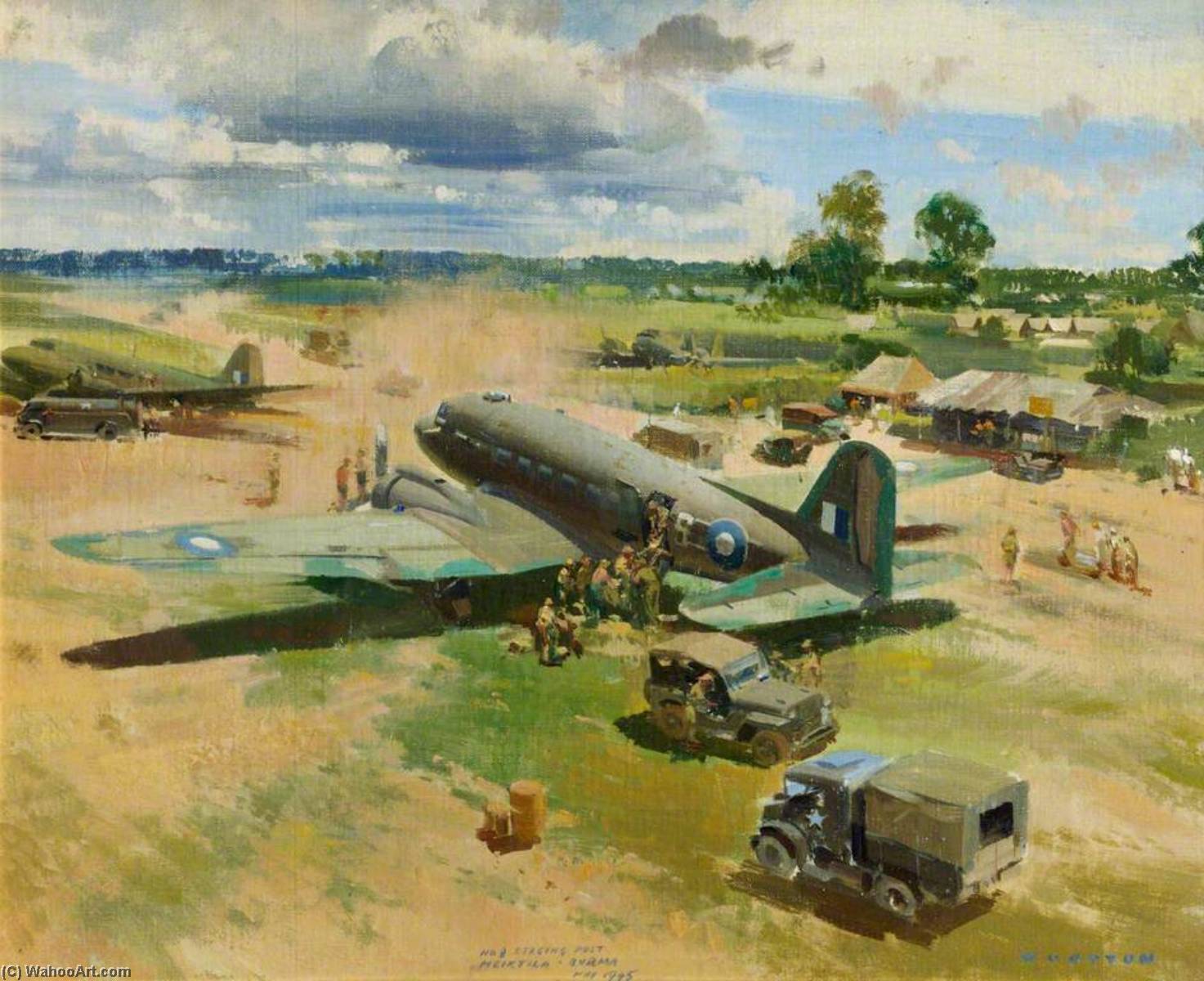 No.8 Staging Post, Meiktila, Burma, May 1945 — Frank Wootton