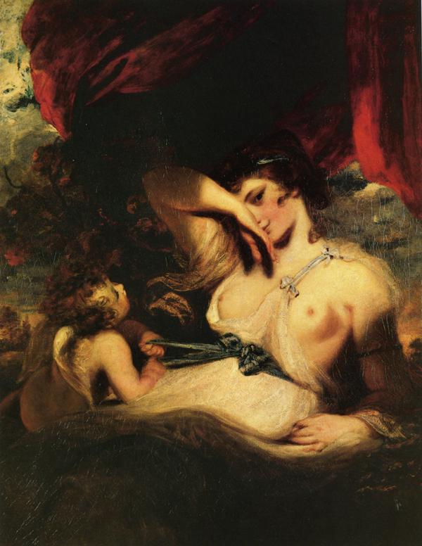 Cupid Undoing Venus's Belt — Sir Joshua Reynolds