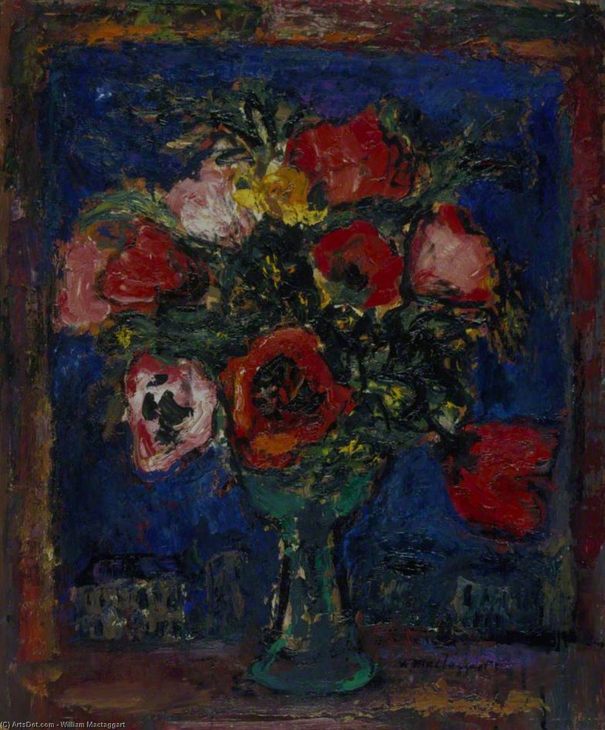 Poppies Against The Night Sky — William Mactaggart