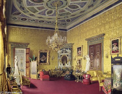 The Lyons Hall In The Catherine Palace At Tsarskoye — Luigi Premazzi (ludwig Osipovich)
