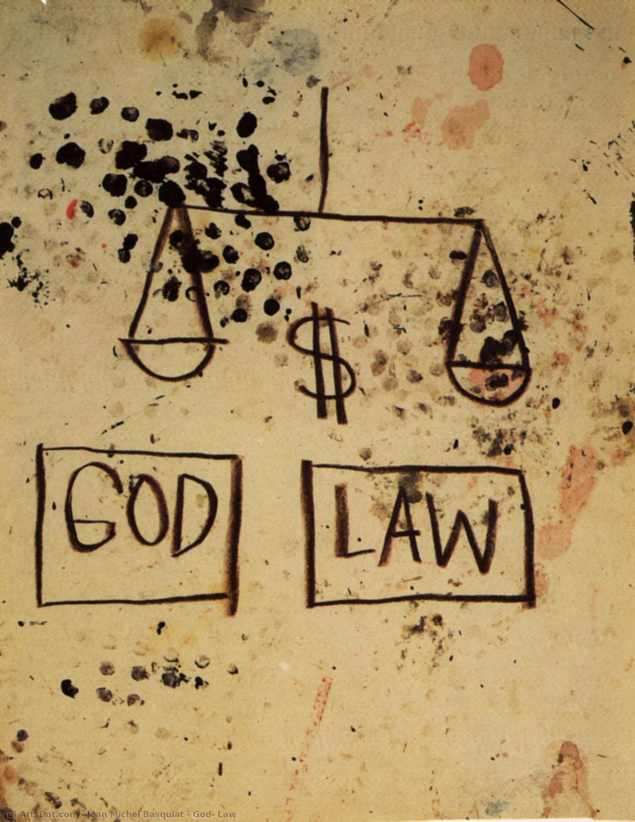 God, Law — Jean Michel Basquiat