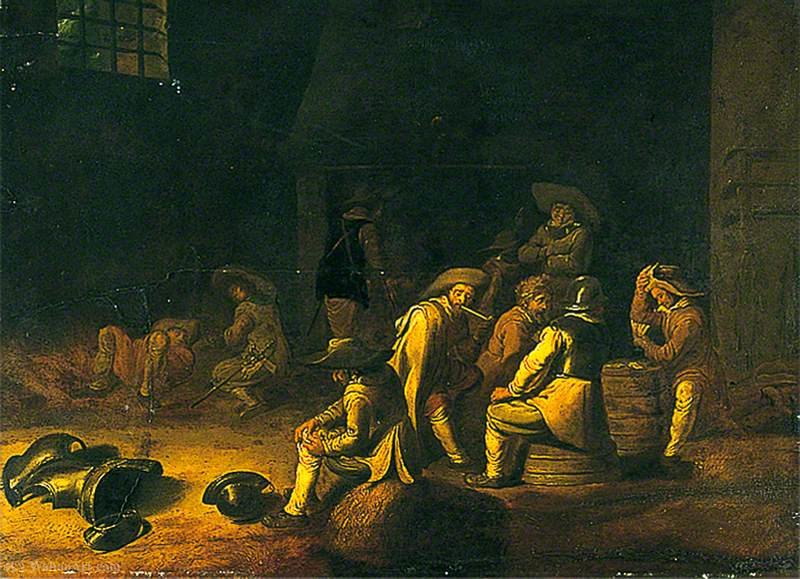Interior Guardroom, Soldiers Off Duty — Willem Cornelisz Duyster